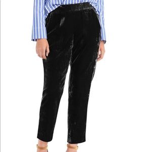 EUC J.Crew Black Velvet Easy Pant Relaxed 🎉 Ready